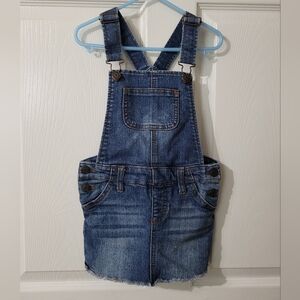 CHEROKEE Girl's Denim Overalls Skirt size XS 4T-5T